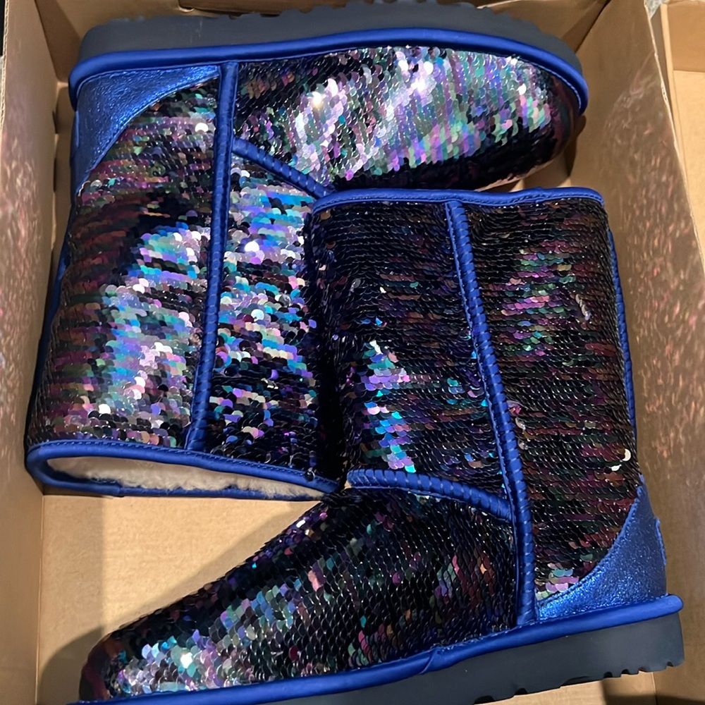 UGG Classic Short Sequin Boots NEW IN BOX!!